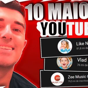Top 10 Maiores Canais de Youtube do Mundo . Conheça os Maiores