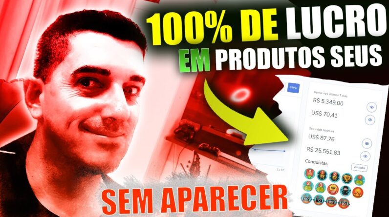 Como GANHAR 100% de COMISSÃO em PRODUTOS NO MARKETING DIGITAL Virando Produtor de Info produtos