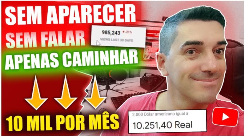 É bem SIMPLES Ganhar dinheiro no YOUTUBE sem Precisar APARECER em vídeos. Gringo Inédito #canaldark