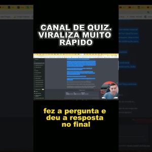 Canal de quiz que Viraliza muito Rápido #quiz