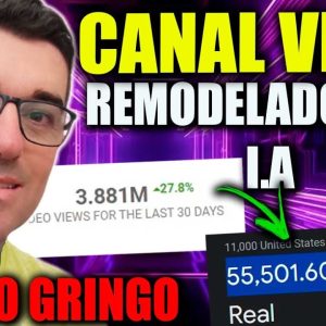 R$ 55,501,60 mil | Viralizar Fácil Canal Dark Viral Nicho Gringo Remodelado com I.A