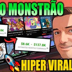 MONETIZE MUITO com ESTE CANAL dark MILIONÁRIO NO youtube