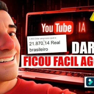 Como Ganhar Dinheiro com Canal Dark (Usando IA Filmora)