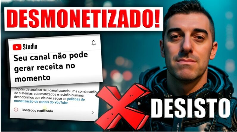 YouTube Reprovando Canais NA Monetização por conteúdo Reutilizado. FAÇA ISSO RÁPIDO